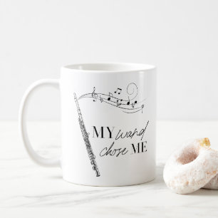 Meine Wand wählte mir schwarz-weiß Typografie Kaffeetasse