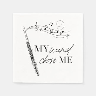 Meine Wand wählte mir schwarz-weiß Typografie Serviette