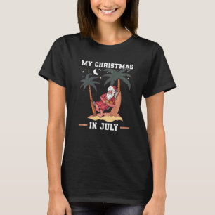 Meine Weihnachten im Juli um den nächtlichen Weihn T-Shirt