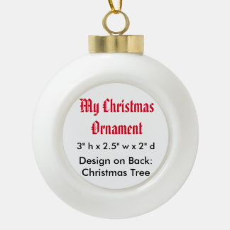 Meine WeihnachtsKeramik-Ball-Verzierung Keramik Kugel-Ornament