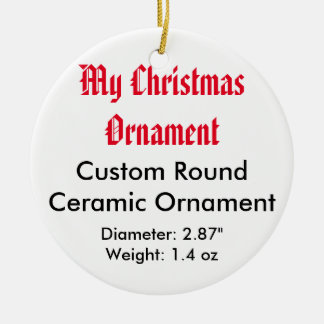 Meine Weihnachtskundenspezifische Keramik-flache Keramik Ornament