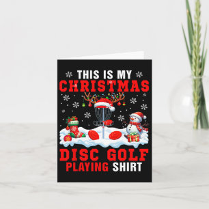 Meine Weihnachtsscheibe Golf spielen Shirt Santa A Karte