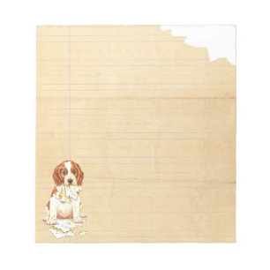 Meine Welsh Springer Ate Meine Hausaufgaben Notizblock