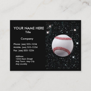 MEINE WELT: BASEBALL (für Baseballfachleute) Visitenkarte
