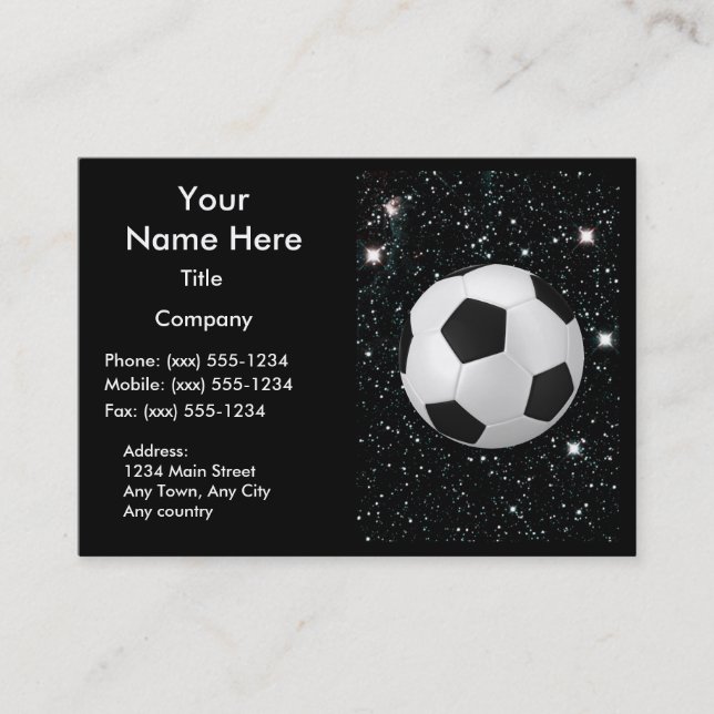 MEINE WELT: FUSSBALL ~ VISITENKARTE (Vorderseite)