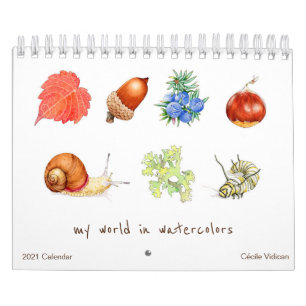Meine Welt in Wasserfarben 2021 - Kalender