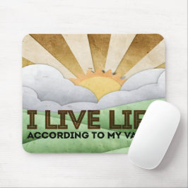 "Meine Werte" Motivation Affirmation Mousepad