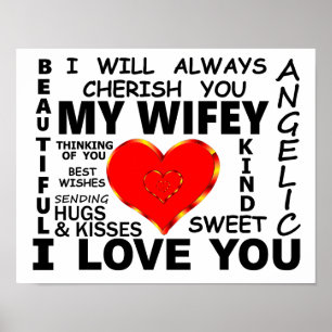 Meine Wifey I Liebe Poster