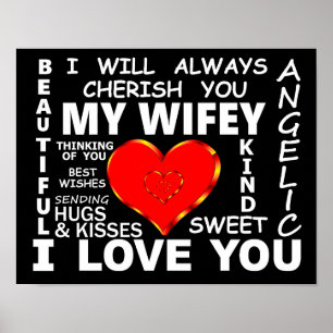 Meine Wifey I Liebe Poster