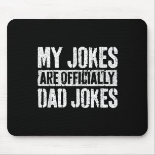 Meine Witze sind offiziell Dad Jokes Shirt Männer Mousepad