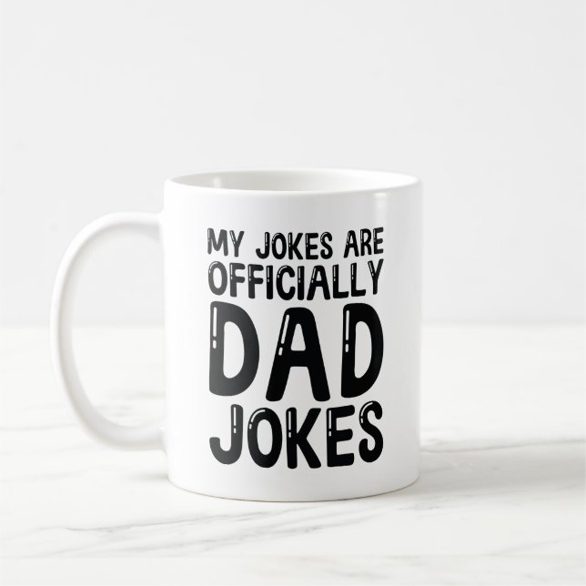Meine Witze sind offizielle Vater-Witze Kaffeetasse (Links)