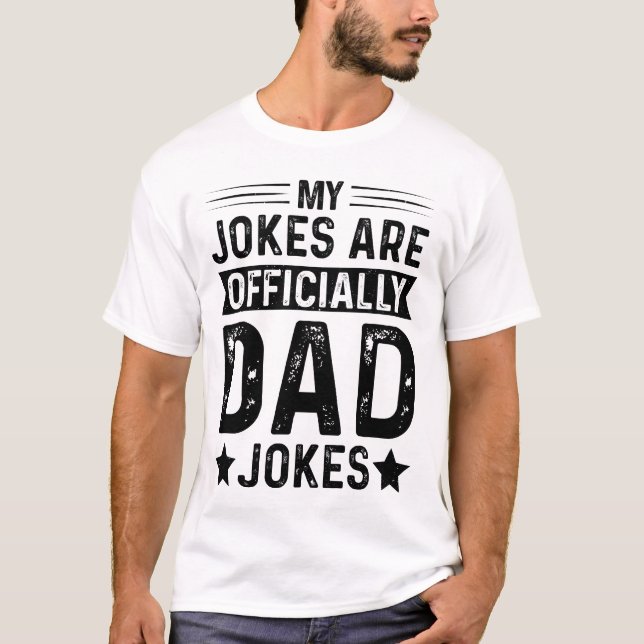 Meine Witze sind offizielle Vater-Witze T-Shirt (Vorderseite)