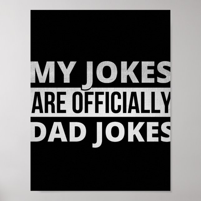 meine Witze sind Papa-Witze Poster (Vorne)