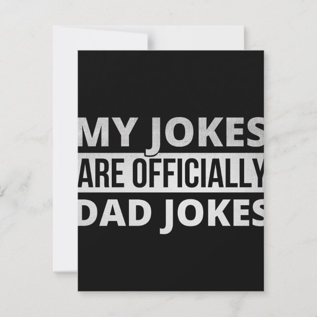 Meine Witze sind Witze von Vater Save The Date (Vorderseite)
