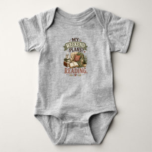 Meine Wochenendpläne Lesebuch Liebhaber Gemütliche Baby Strampler