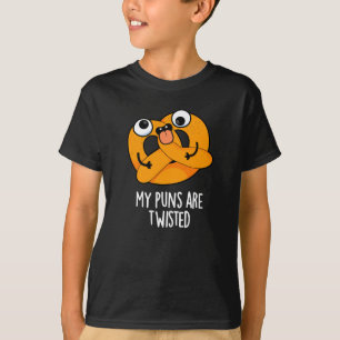 Meine Wortspiele sind verdreht lustige Brezel Wort T-Shirt