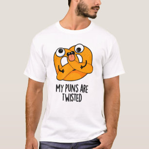 Meine Wortspiele sind verdreht lustige Brezel-Wort T-Shirt
