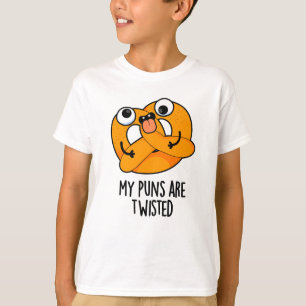 Meine Wortspiele sind verdreht lustige Brezel-Wort T-Shirt