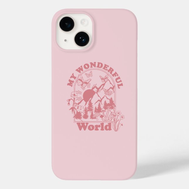 Meine wunderbaren Retro-Blume Case-Mate iPhone 14 Hülle (Rückseite)
