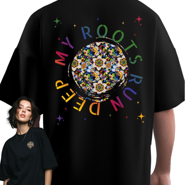 Meine Wurzeln laufen tief, eine mexikanische Volks T-Shirt (Von Creator hochgeladen)