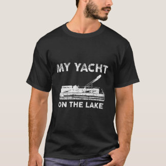 Meine Yacht auf dem Hoodie Niedlich Pontoon Boat H T-Shirt