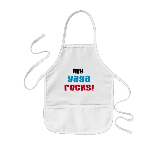 Meine Yaya Rocks T-Shirts und Geschenke Kinderschürze (Vorne)