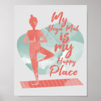 Meine Yoga Mat ist mein glücklicher Ort