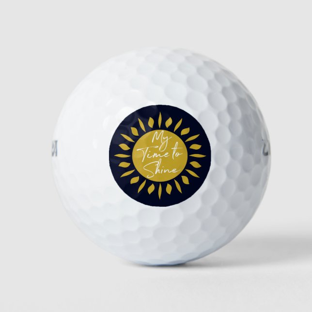 Meine Zeit zu sinken, Sun Print Golf Balls Golfball (Vorderseite)