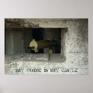 Meine Zuhause ist mein Schlossposter Poster