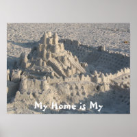 "Meine Zuhause ist meine Burg" Poster