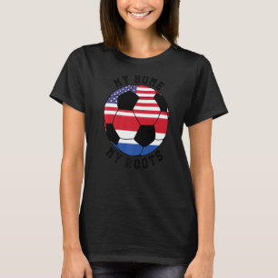 Meine Zuhause My Roots Die niederländische Flagge  T-Shirt
