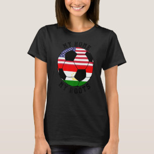 Meine Zuhause My Roots Tadschikistan Flag Soccer T-Shirt