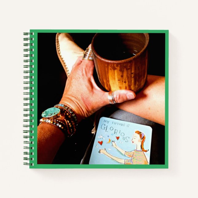 Meine Zukunft ist ein glorreiches SpiralNotebook Notizbuch (Vorderseite)