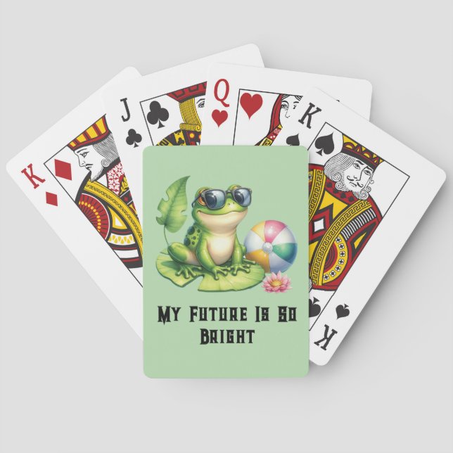 Meine Zukunft ist so hell Spielkarten (Rückseite)