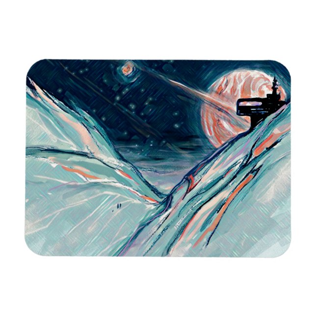 Meine zukünftige Zuhause im Weltraum Magnet (Horizontal)