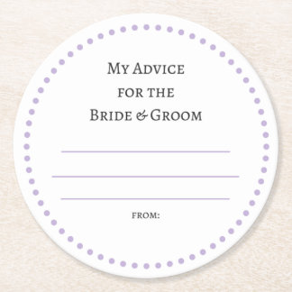 meine "zwei Cent" Runder Pappuntersetzer