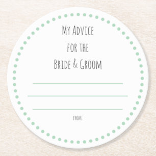 meine "zwei Cent" Runder Pappuntersetzer