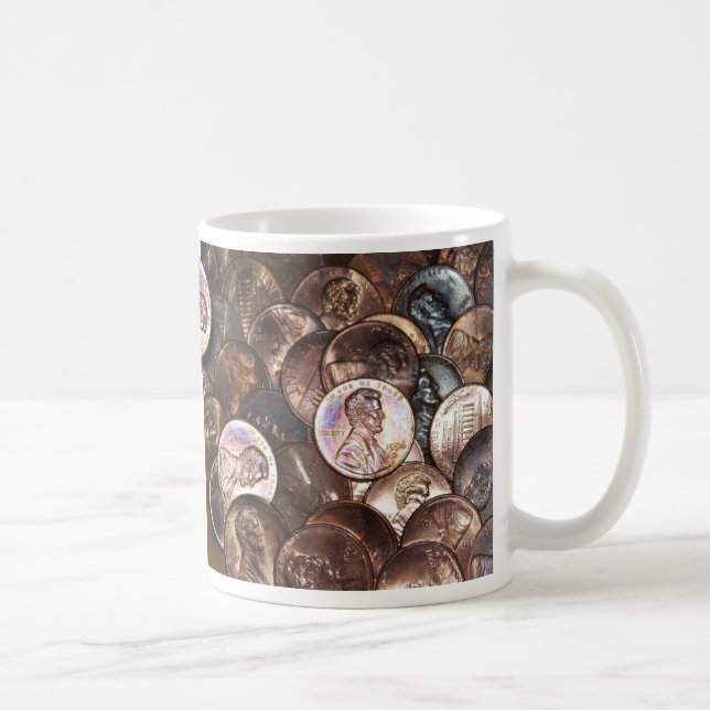 Meine zwei Cents wert Kaffeetasse (Rechts)
