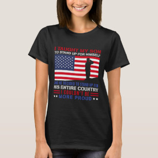 meinem Sohn beigebracht, wie er stolz auf die mili T-Shirt