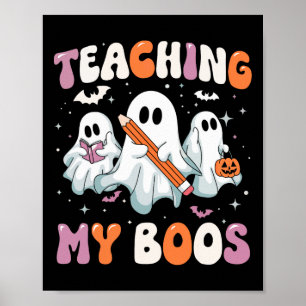 Meinen Boos-Lehrer süßen Geist-Lehrer Halloween un Poster