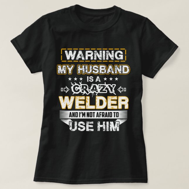 Meinen Ehemann zu warnen ist ein verrückter T-Shirt (Design vorne)