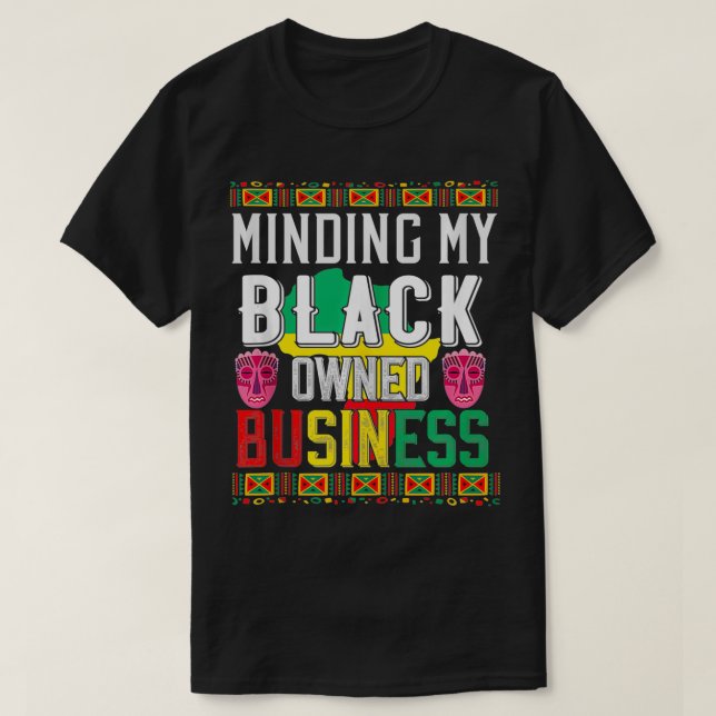 Meinen schwarzen Geschäftsmänner - Unternehmerinne T-Shirt (Design vorne)