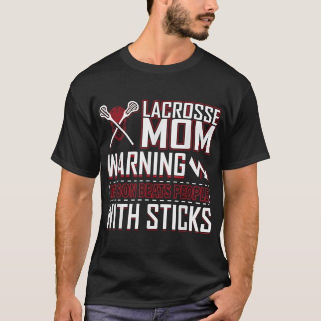 Meinen Sohn zu warnen schlägt Leute mit Sticks Lac T-Shirt (Vorderseite)