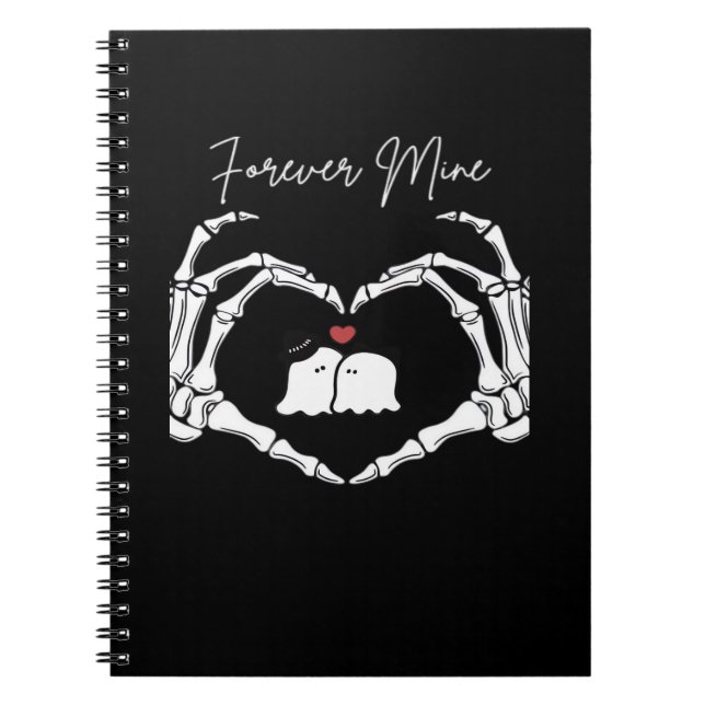 Meiner, Valentinstag Classic - Skeletthörer Notizblock (Vorderseite)