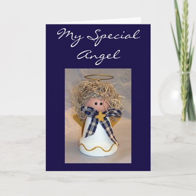 MEINES BESONDEREN ANGEL FEIERTAGSKARTE (Vorderseite)