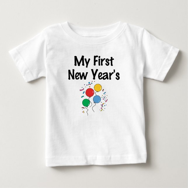 Meines ersten neuen Jahres Baby T-shirt (Vorderseite)