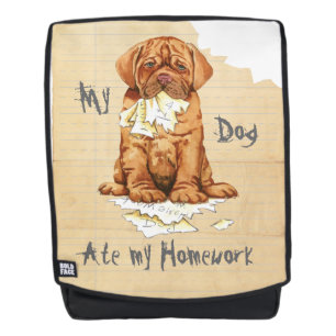 Meines meine Hausaufgaben Dogue de Bordeaux Ate Rucksack