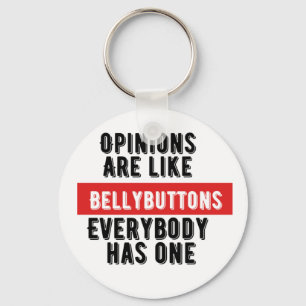Meinungen und Bellybuttons Schlüsselanhänger