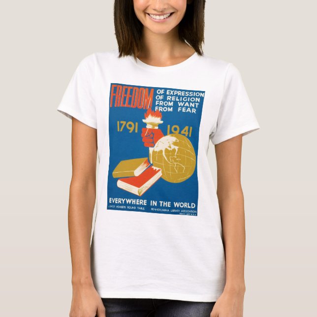 Meinungsfreiheit T-Shirt (Vorderseite)