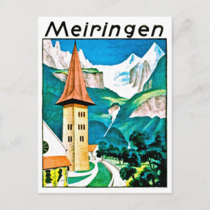 Meiringen, Dorf, Schweiz, Vintage Postkarte